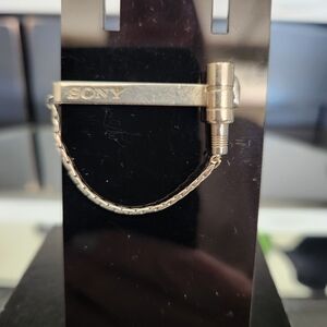Sony Silver Tie Accessory with Chain